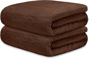 DECASATEXTIL Juego 2 Toallas Baño Extra Grandes 100x150cm Algodón 450g/m² – Toallas de Ducha Premium y Absorbentes para Hogar, SPA o Gimnasio (Marron)