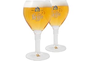 KEMES Leffe Lot de 2 verres à bière belge 33 cl