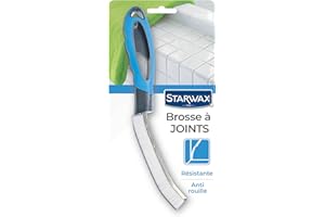 STARWAX Spazzola per fughe - Ideale per pulire le fughe delle piastrelle e gli angoli grazie alla sua testa stretta - Impugnatura ergonomica - Antiruggine
