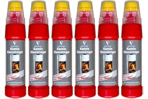 Kaminscheibenreiniger SENDEO Aktivgel für Ofen- und Kaminglas | 6x 200ml