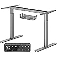 MAIDeSITe Height Adjustable Standing Desk Frame with Oval Leg Design, Dual Motor Electric Standing Desk Sit Stand Desk with Load 180KG, 4 Memory Keyboard and Anti-collision System