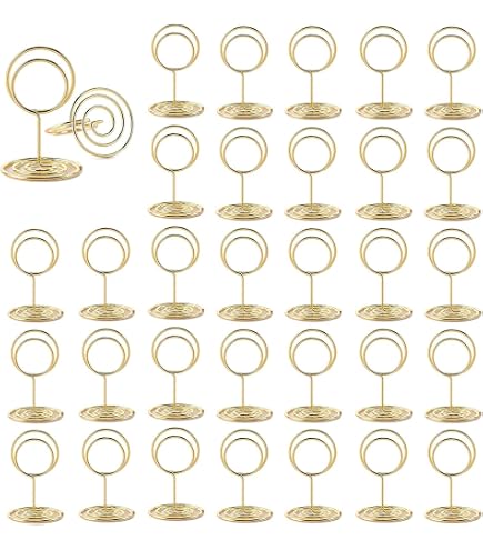 10 Supports Numéro De Table En Or - Porte-carte En Forme D'Arc - Mariage Bureau Événement CHGCRAFT