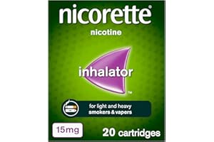 Nicorette 15mg nicotine inhalator. 20 Catridges, Quit Smoking Aid or Vaping Cessation aid. Flexible and convenient stop smoking or stop vaping aid