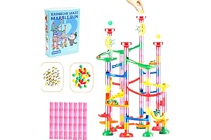 Kid Odyssey Marble Run, Marble Runs Durability STEM Educational Learning Toys For Kids, Stability Track Game Construction Toys with 139pcs, For 3 4 5 6 7+Year Old Boys Girls