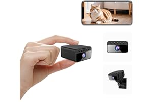 AOBOCAM Caméra Espion WiFi 4K avec Cloud, Caméra de Surveillance Intérieure sans Fil - Vision Nocturne 150° Grand Angle, Détection Intelligente de Mouvement AI, Mini Caméra de Sécurité (FRW06)