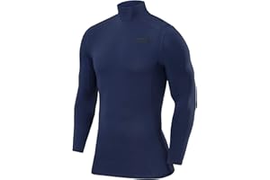 TCA Herren und Jungen Pro Performance Kompressions Thermoshirt, Langarmshirt mit Stehkragen
