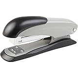 Idena 300947 - Heftgerät, Heftung bis ca. 25 Blatt, für Heftklammern 24/6, aus Metall, grau