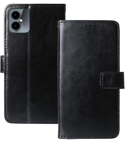 Étui Portefeuille Motorola Moto E4 Plus - Tissu Oxford Et Cuir PU | Rabat Magnétique Et Fentes Cartes