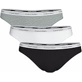Calvin Klein Thong Woman CK Pack of 3 items Stretch cotton thong Visible item QD5209E