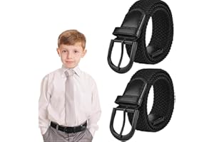flintronic Pasek dla chłopców i dziewcząt, pleciony elastyczny pasek