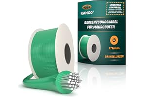 kanoo® - Cavo perimetrale per robot tosaerba, universale, cavo perimetrale in rame, cavo per robot tosaerba Husqvarna, Gardena, Bosch, Stihl, ecc., Ø2,7mm - 50m