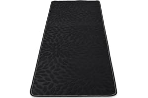 Casatessile Ariel -Tappeto Cucina Made in Italy, Antiscivolo, Lavabile - Passatoia Cucina - Larghezza 50 cm, Lunghezza 240 cm - Nero …