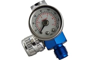 FAST MOVER TOOLS Fast Mover FMT3040. Quality Extra Small Mini Air Regulator For Spray Guns, Air blow guns and Sanders. Features a glass lens which isn't affected by the solvents