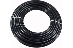SCHLAUCH24 Tubo PA 12 in poliammide per pneumatici, rotolo da 5 metri, 6 mm x 4 mm, colore: nero