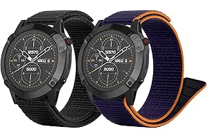 SONGSIER Cinturino per Fenix 6X, Cinturini 26mm in Nylon per Fenix 8 51 mm/Fenix 7X/Fenix 6X pro/Fenix 6X Sapphire/Fenix 5X /Fenix 5X plus/Fenix 3 /Fenix 3HR/ Enduro/Tactix Delta/Descent Mk1 Mk2 Mk2i