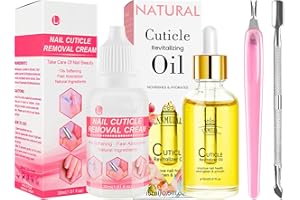 MOBUMEIA Nagelhautentferner, Profi Cuticle Remover Tools Set, Erweicht Nagelhaut, Entfernt tote Hautzellen, Hände Füße Nagelpflegeset mit Nagelhauttrimmer, für Maniküre und Pediküre
