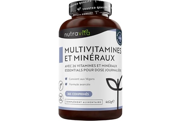 Nutravita Vitamines, Minéraux et Compléments 1 An de Multivitamines & Zinc