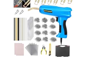Mytovosn 200W Saldatrice per Plastica,2 in 1 Kit di Riparazione Paraurti Auto con 1000pcs Graffette e 56 Bacchette di Saldatura,per Auto Paraurti/Auto Ricambi/Riparare Plastiche