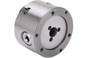 GERMERSE Mandrino per tornio in metallo, mandrino a foro passante grande, mandrino autocentrante per tornio, mobili a 3 griffe diametro 80 mm per tornio fresatrice CNC lavorazione del legno