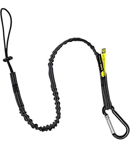 AYPOHU Confezione da 6 cordini da pesca resistenti in filo di acciaio a spirale cordino retrattile per kayak guinzaglio per canna da pesca cordino di sicurezza