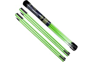 NBBENG Golf calibration stick, two-piece suit of golf practice sticks, foldable positioning rod, golf training aid tool for aiming, putting, posture corrector