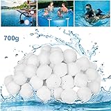 GothicBride Filterballs für sandfilteranlagen, 700g filterbälle für Schwimmbad, Filterpumpe, Aquarium Sandfilter.