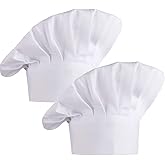 Hoement Adjustable Elastic Chef Hat With Breathable Mesh For Kitchen Work Cooking And Baking Reusable Cook Hat For Men And Women Kitchen Supply Beanie Cap