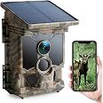 CEYOMUR Solar Wildlife Camera 4K 30fps With WiFi & Night Vision | 68MP Trail Camera, 5200mAh Battery, Motion Activated For Garden & Outdoor Monitoring