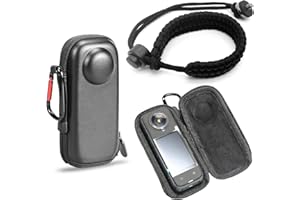 HIGATFUL Custodia per accessori Insta360 X4, custodia protettiva portatile con cordino da polso per fotocamera Insta 360 X4