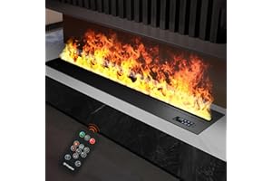 MEXHOM Chimenea de Vapor de Agua, Control Remoto Fuego eléctrico Inteligente, Chimenea eléctrica, 500mm