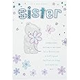 Piccadilly Greetings Group Ltd Special Sister Birthday Card - Large 9 x 6.25 Inches,blue|green