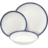 Tognana Filo Blu 6 Person 18-Piece Porcelain Blue Dish Service