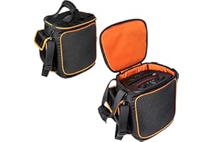 Hzycwgone Hülle Tragetasche Reise Schutzhülle Tasche Robuste Umhängetasche für JBL PartyBox Encore 2 (2025) Tragbarer PartyLautsprecher mit Kabelloses Mikrofon,Schwarz