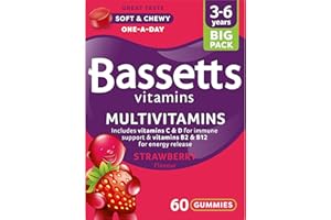 Bassetts Vitamins 3-6 Years Strawberry Flavour Multivitamins 60 Gummies