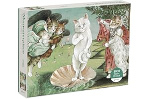 MUDPUPPY PRESS Birth of Venus Meowsterpiece of Western Art 1000 Piece Puzzle
