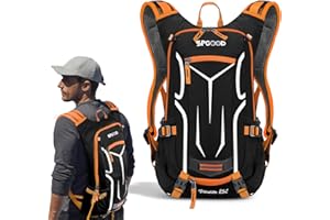 SPGOOD Plecak rowerowy 20 l/25 l/30 l (9 kolorów), wodoszczelny, ultralekki, dla kobiet i mężczyzn, wielofunkcyjny, z osłoną przeciwdeszczową/osłoną na kask, plecak MTB, plecak na rower górski