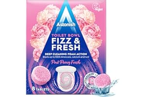 ASTONISH Toilet Bowl Cleaner Pink Peony Fresh Trays 8'S 09/24 10/24 02/25 03/25