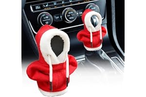 Vordpe Sweat à capuche de changement de vitesse, couvercle de pommeau de levier de vitesse de voiture, sweat à capuche pour décoration intérieure de voiture cool (rouge)