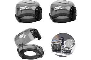 LiangDian Stove Knob Covers 3 Pcs Gas Cooker Knob Covers Safety Oven Knob Covers Gas Stove Button Covers Baby Proof Oven Stove Knob Protector Suitable 3.5cm Gas Button for Kitchen (7.5 * 5cm)
