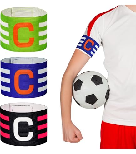 Fascia Da Capitano Calcio PATIKIL Arancione - 24x6,3 Cm, Regolabile In Nylon, Elastica, Per Allenamenti E Partite Di Squadra