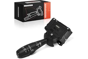 Frankberg 1x Interrupteur de Colonne de Direction Compatible avec Clio IV BH 0.9L-1.6L Hatchback/Break 2012-2024 Trafic III Bus JG 1.6L Bus 2014-2024 Remplacer# 8201168016