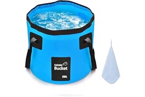 FALEIZHI 12L 20L Premium Folding Water Bucket, Outdoor Sports Lightweight Portable Collapsible Bucket for Camping Traveling Picnic Hiking Fishing Boating Gardening Car Washing