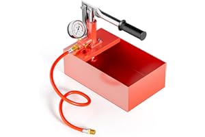 Wiltec Pompa do prób ciśnieniowych 5 l, tester instalacji wodnych 13 ml na pompowanie do testowanie szczelności maks. 25 barów