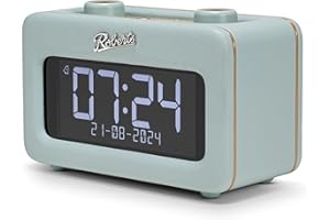 ROBERTS Revival Rest - Radio Despertador Retro Dab+/FM/Bluetooth, Color Azul Cielo