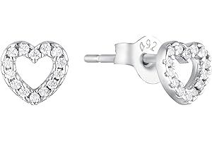 Amor Ohrstecker 925 Sterling Silber/Gold Mädchen Kinder Ohrschmuck, Kommt in Schmuck Geschenk Box