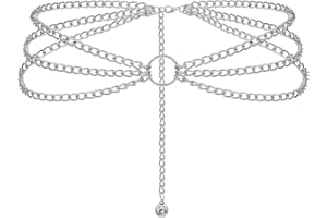 Liutufy Adjustable Multi-Layer Waist Chain Belt for Women - Stylish and Versatile Accessory