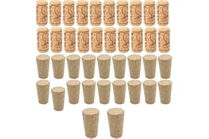 BCZR 40pcs Corchos De Vino，Tapones De Corcho，Unidades De Corchos para Manualidades,para Botella De Cerveza De Vino, Botellas De Vidrio, Manualidades De Bricolaje (2 Estilos)