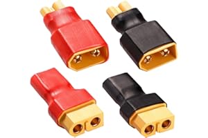YIXISI 4 Pezzi XT30 a XT60 Spina Connettore Adattatore, Maschio XT30 a Femmina XT60 Adattatore Connettore e Maschio XT60 a Femmina XT30 Adattatore Connettore, per Batteria RC Drone LiPo
