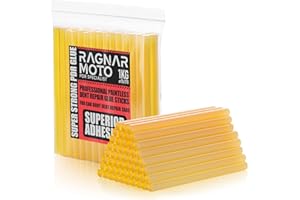 RAGNAR MOTO Colla a Caldo Giallo, 1 kg, Extra Forte Colla Ricariche Ø 11mm x 170mm, Colla per le Pistole di Colla a Caldo 11mm, per Carrozzeria Tirabolli