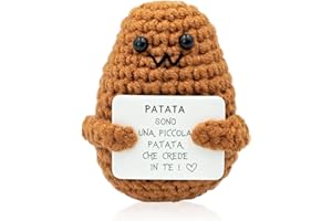 Zynxel Potato Italiano, Regalo Originale e Divertente, Idea Regalo Donna Uomo Coppia Adolescente Compleanno, Collega Oggetto d'ufficio, Bambola Umoristica e Motivazionale